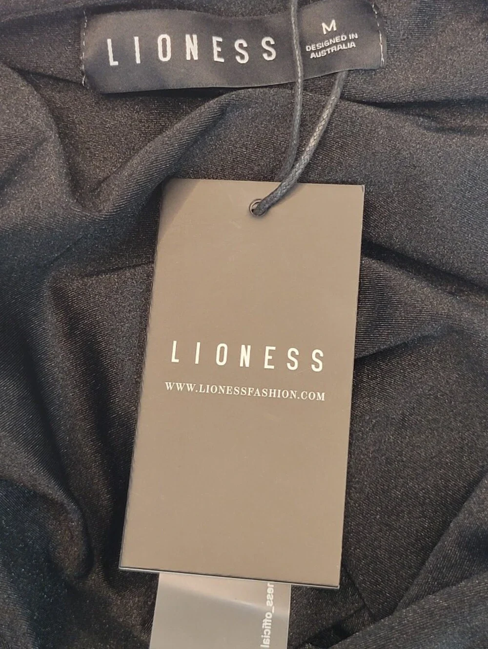 Lioness Black Women Size 6 Asymmetric Slip Mini Dress - Picture 10 of 10